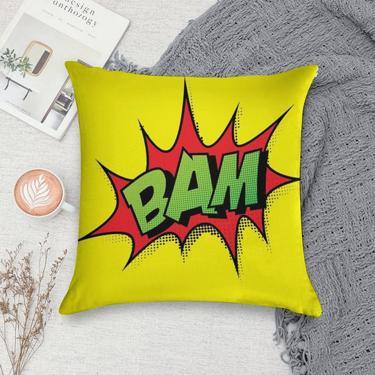 Bam Soft Washable Throw Pillow