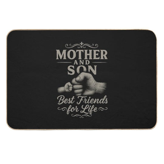 Mother And Son Best Friends for Life Matching Outfit  High-Traffic Bath Mat