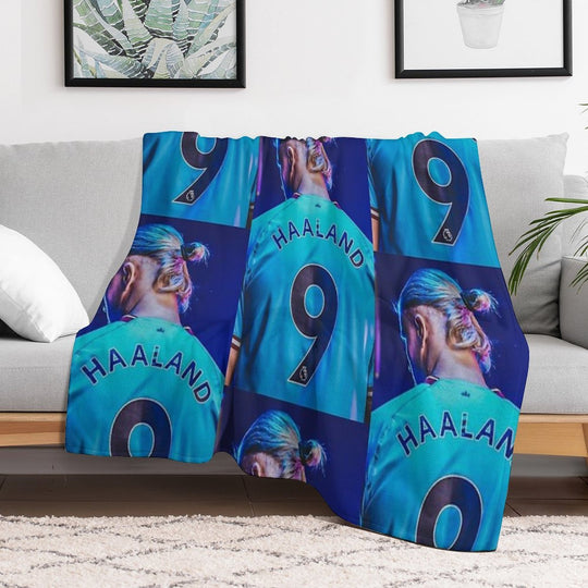 Erling Haaland Eco-conscious Throw Blanket