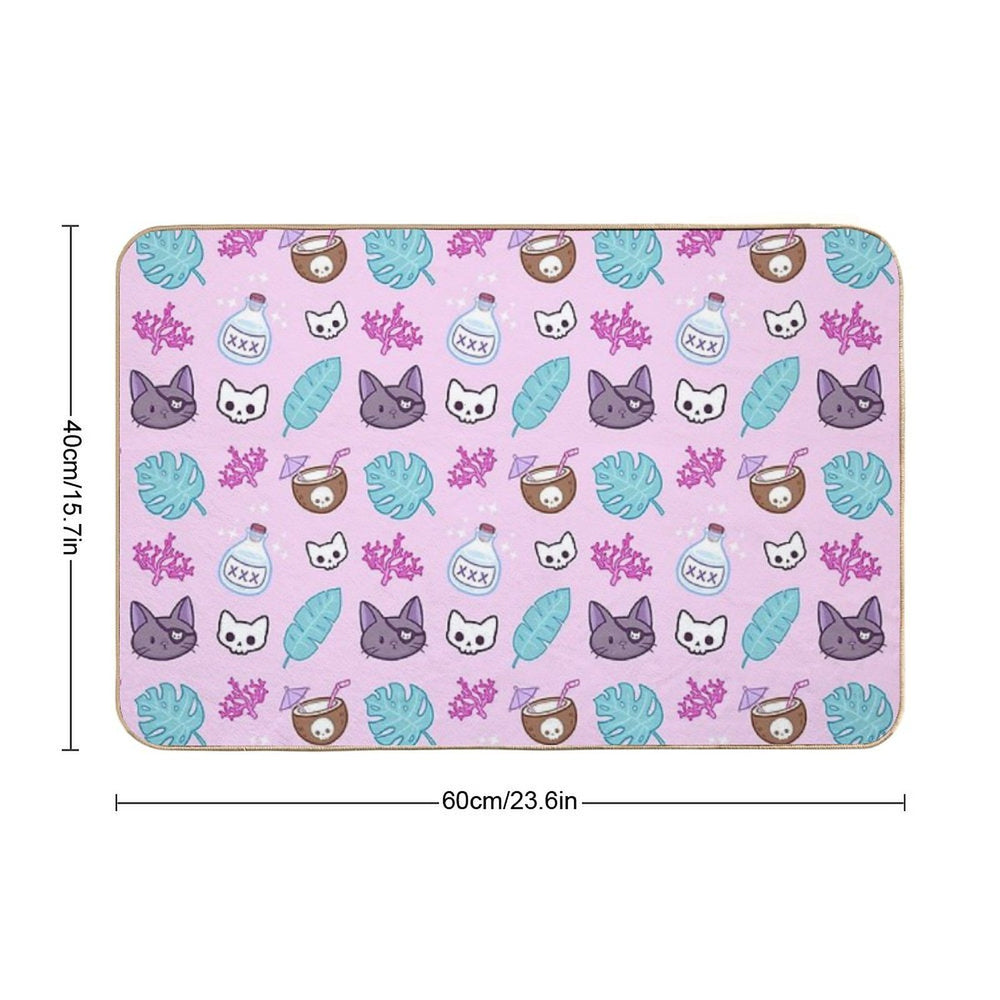 Pirate Cat  Nikury  Rapid-Drying Bath Mat
