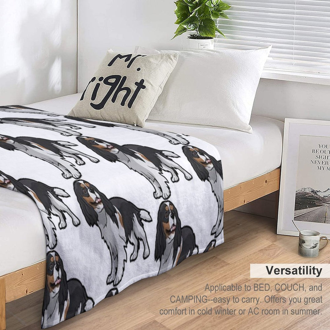 Cavalier King Charles Spaniel Multi-functional Throw Blanket