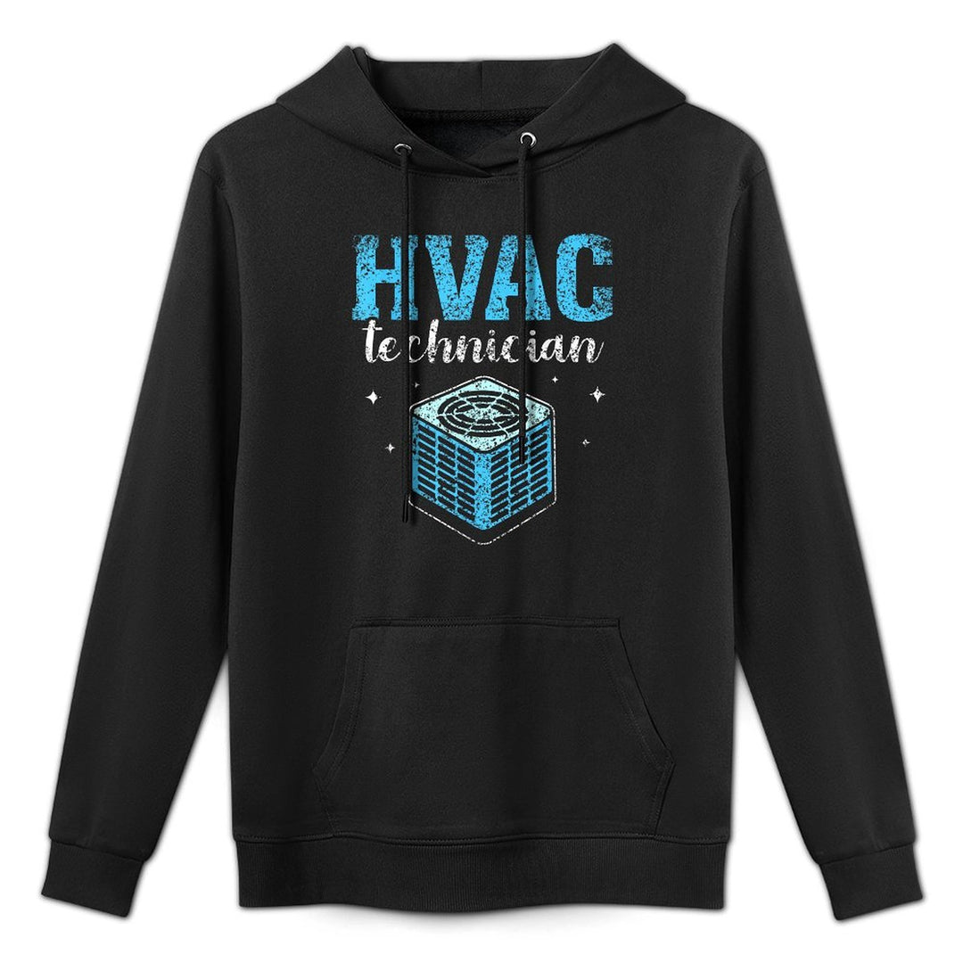 Hvac Technician Profession Installer Tech Hvac Durable Construction Hoodie
