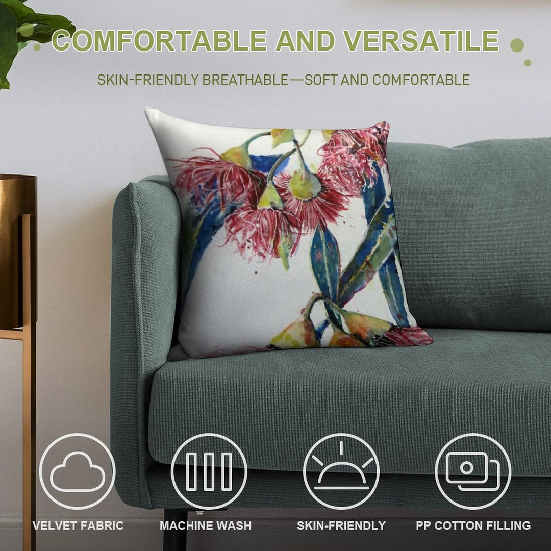 Eucalyptus Gum Blossoms2 Soft Multiple Sizes Throw Pillow