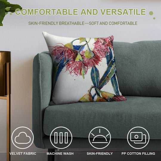 Eucalyptus Gum Blossoms2 Soft Multiple Sizes Throw Pillow