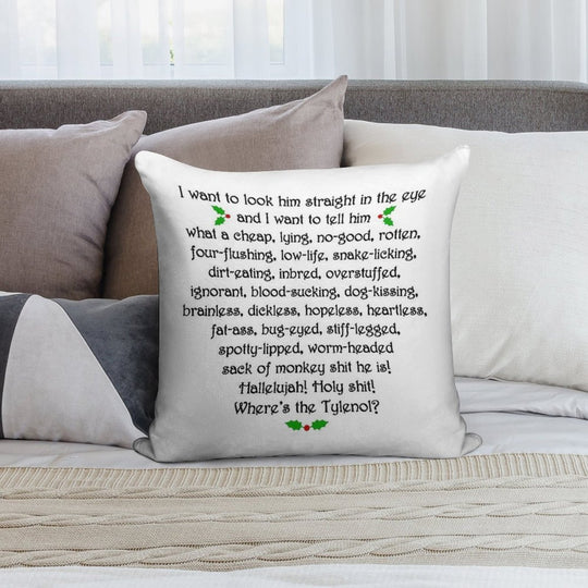 Clark Griswold Rant Soft Washable Throw Pillow