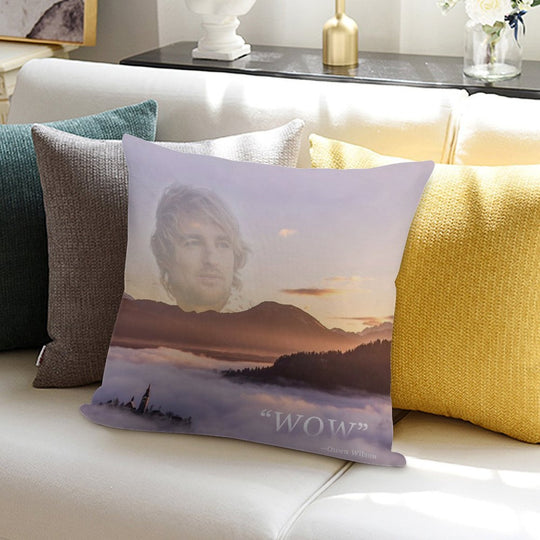 WOW - Owen Wilson Soft Bedroom Essential Throw Pillow