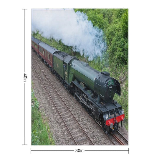 The Flying Scotsman Machine-washable Throw Blanket