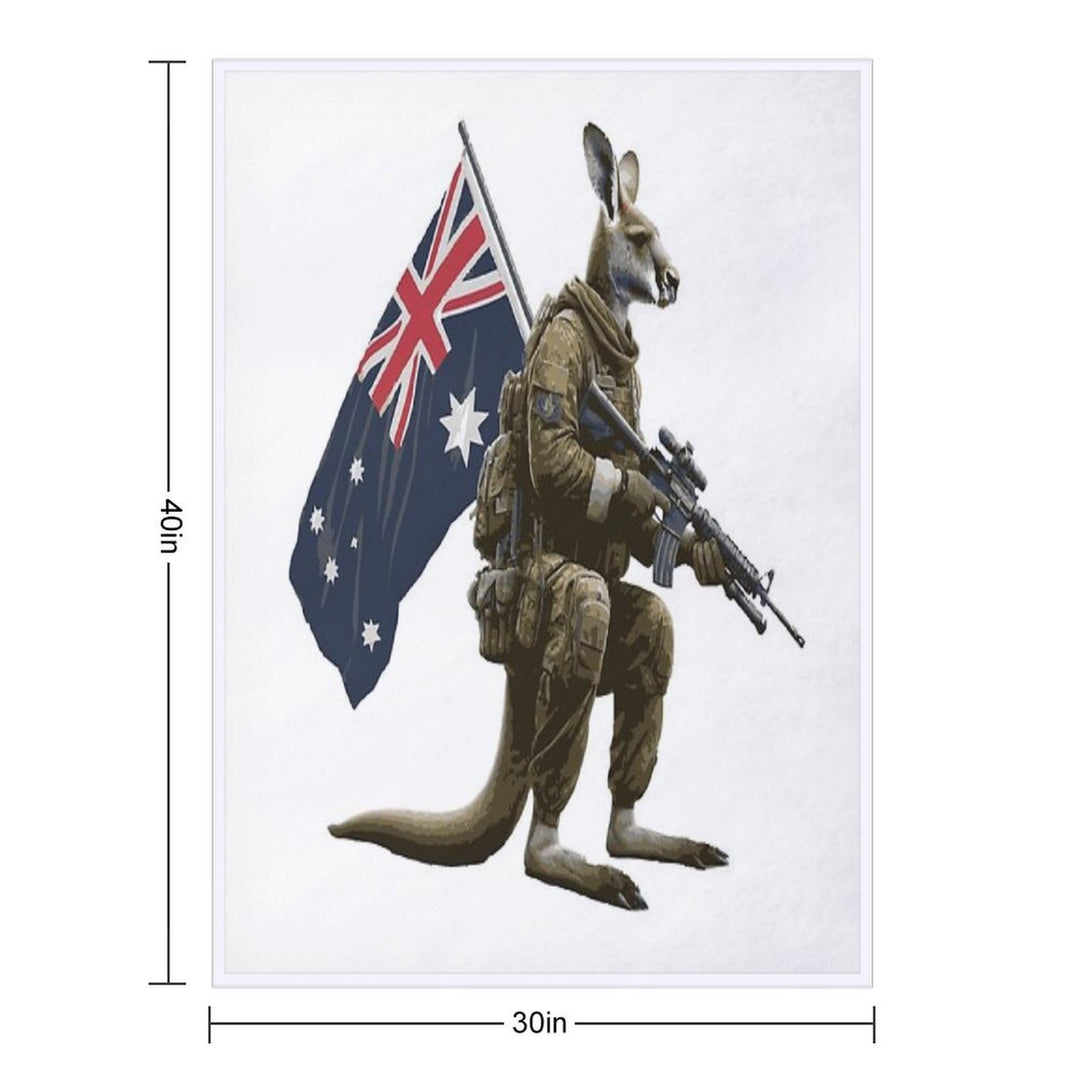 Aussie Army Digger Premium Throw Blanket