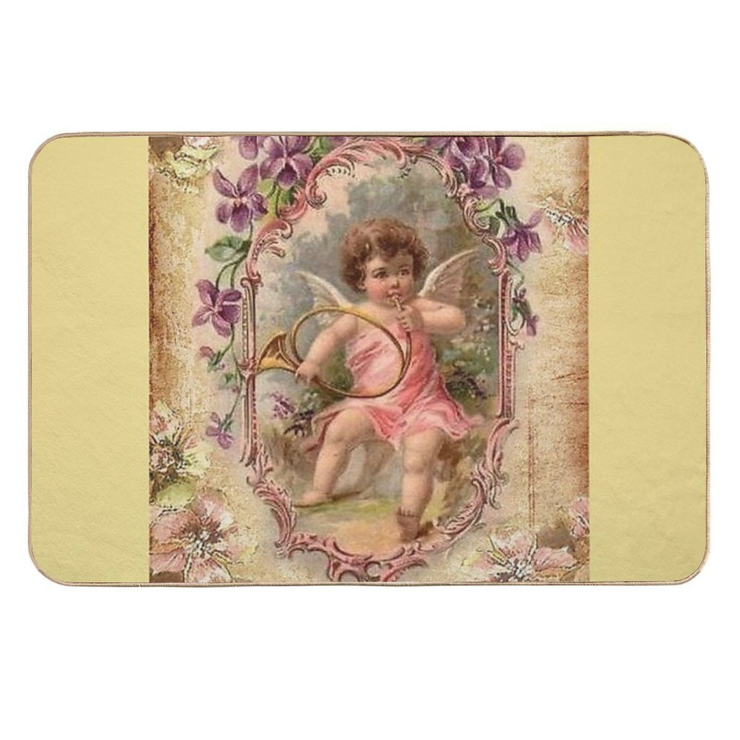 Vintage Angel, Victorian Angel  Versatile Bath Mat