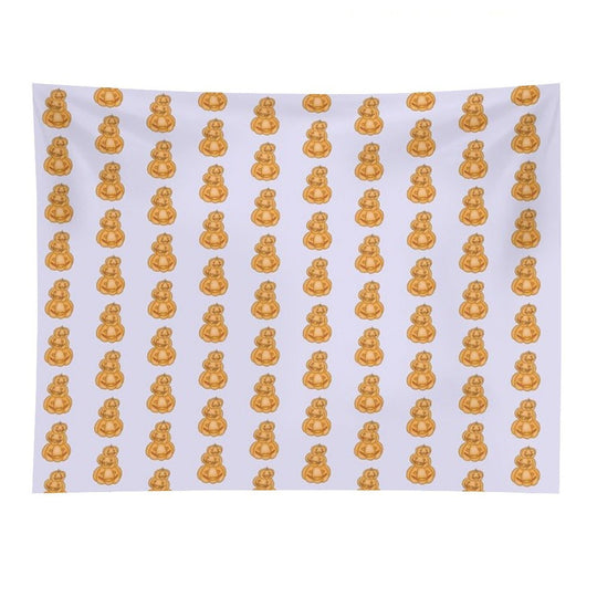 Pumpkin Totem Trio Tapestry