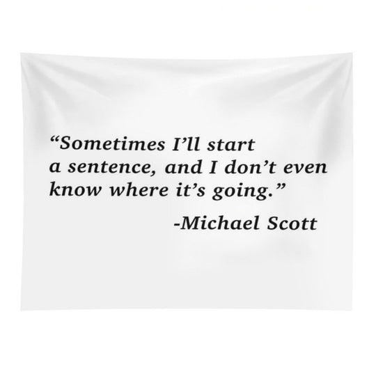 The Office Michael Scott Quote Tapestry