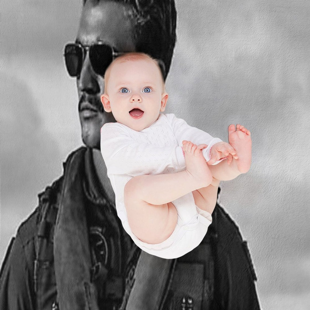 Miles B&W Easy Care Throw Blanket