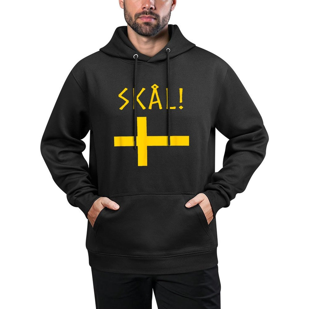 Cheers In Swedish Souvenir Of Sweden Gifts Funny Scale Shrink-Resistant Hoodie