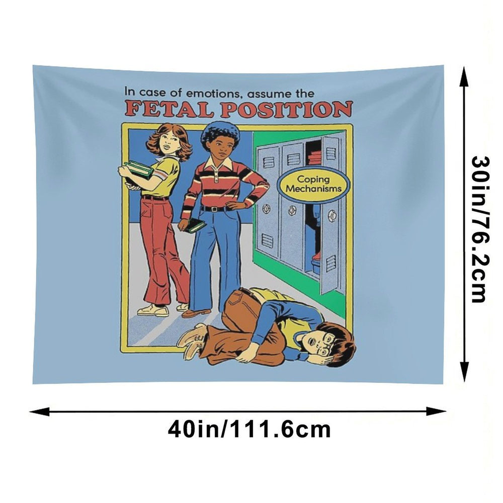Assume The Fetal Position Tapestry