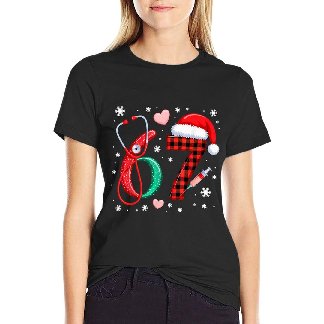 Funny 67 Meme Nurse Six Seven Nursing Festive Christmas  Affordable Price T-Shirt