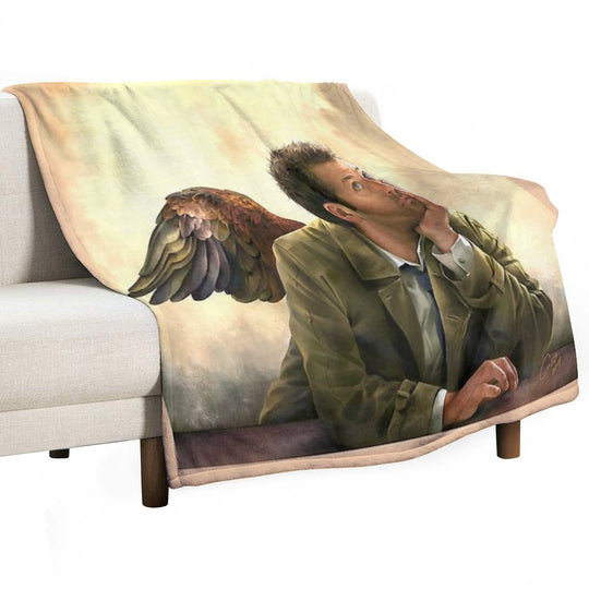 Castiel Renaissance Style Shrink-resistant Throw Blanket