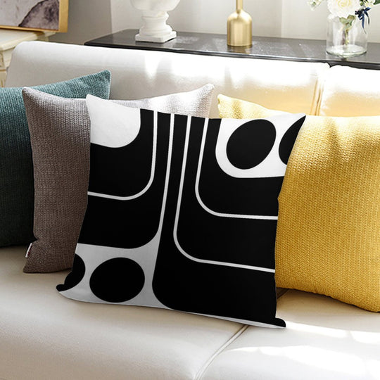 Retro Geometric Design 629 Soft Style Accent Throw Pillow