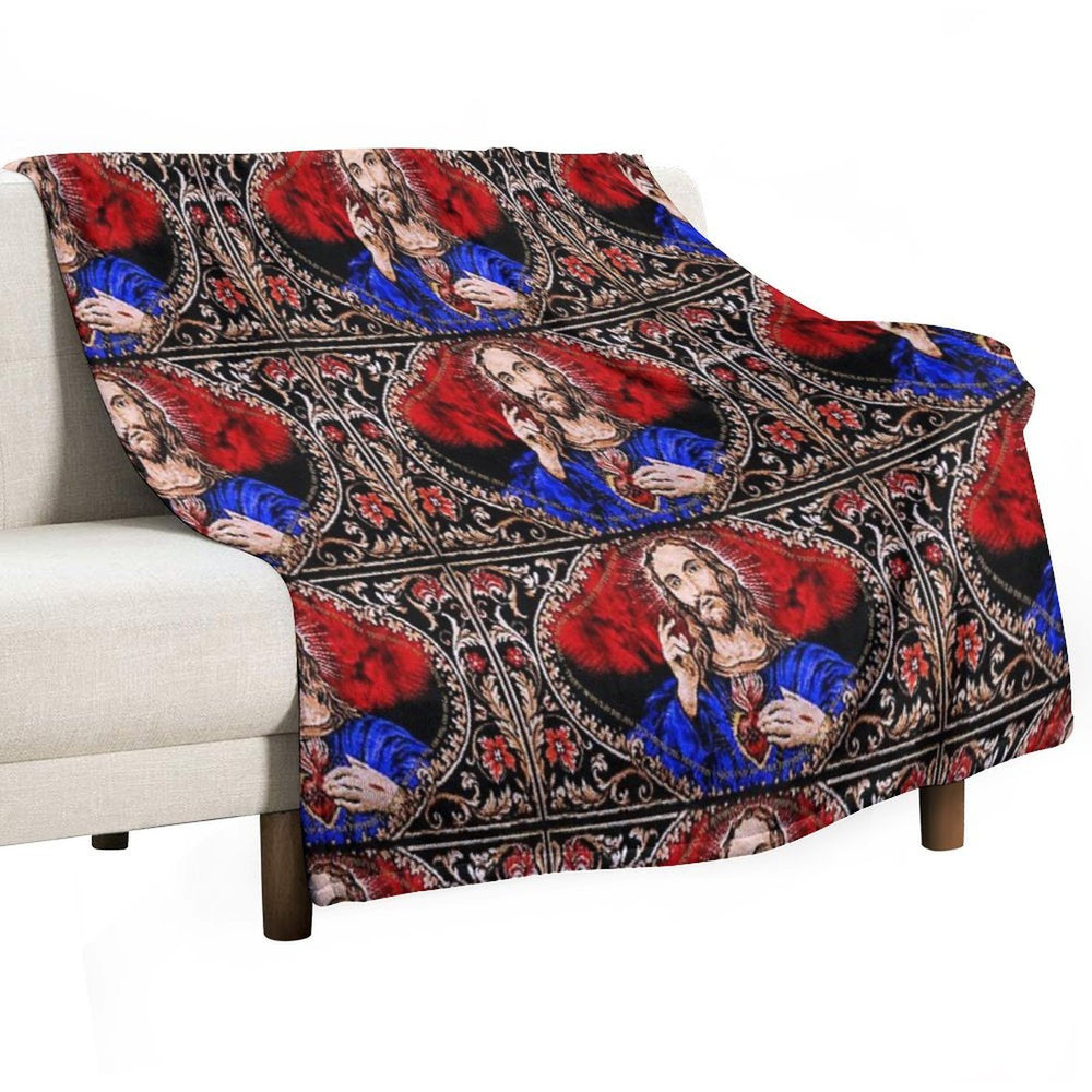 Father Ted Scared Sofa Throw Sustainable Throw Blanket