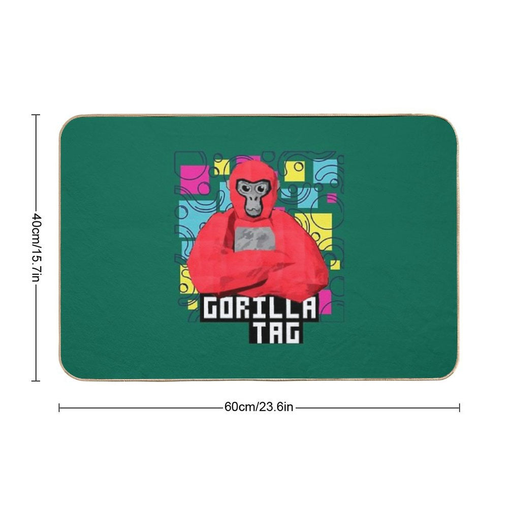 Gorilla Tag Cools Red 4  Fade-Resistant Bath Mat