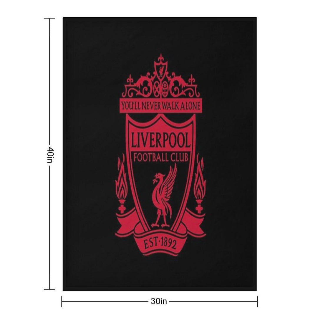 Classic Red Liverpool Emblem Durable Throw Blanket