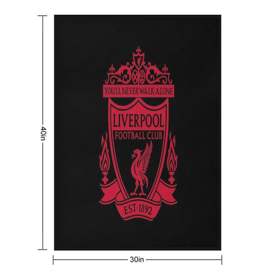 Classic Red Liverpool Emblem Durable Throw Blanket