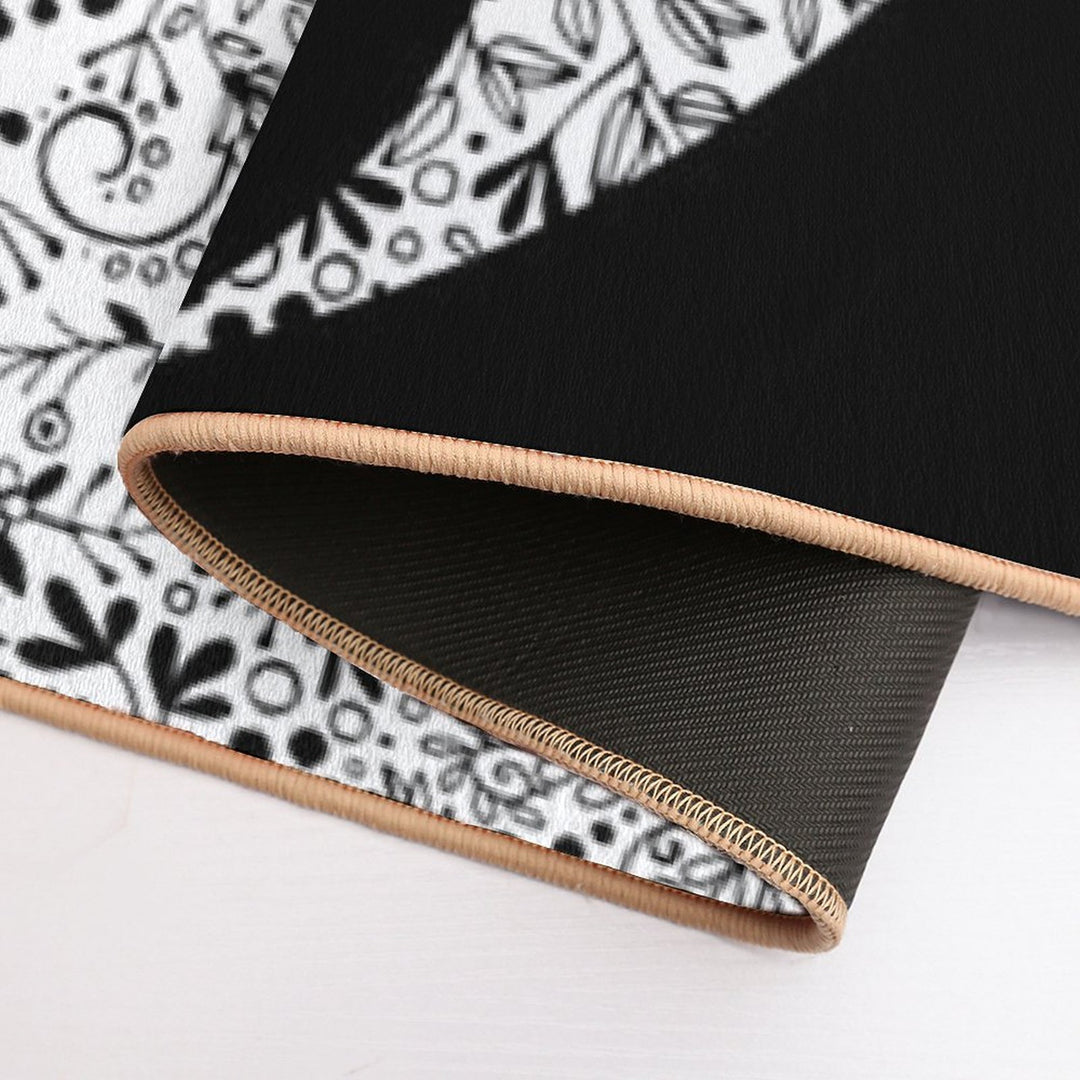 Floral YinYang  Multi-Purpose Bath Mat