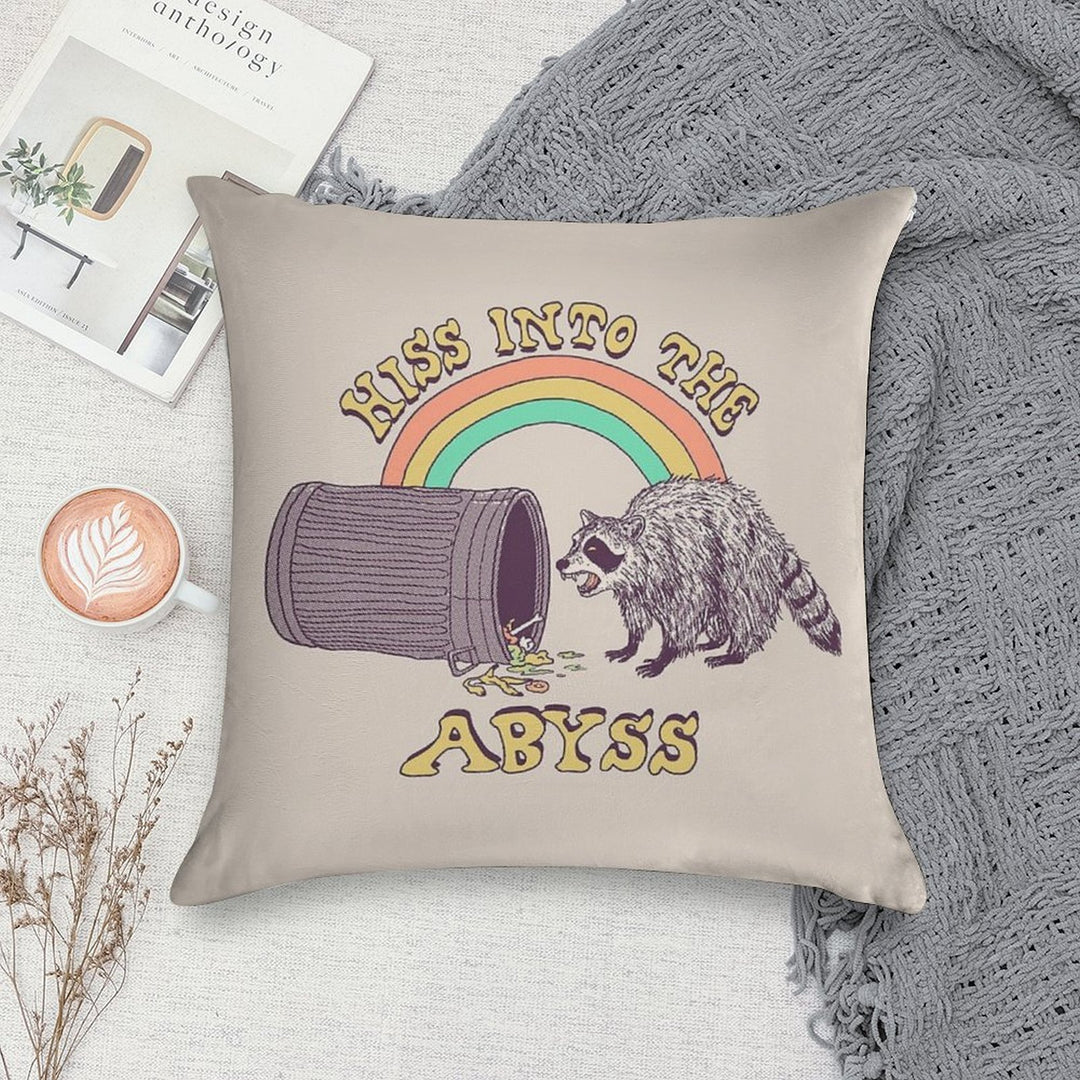 Hiss Into The Abyss Soft Bedroom Essential Throw Pillow