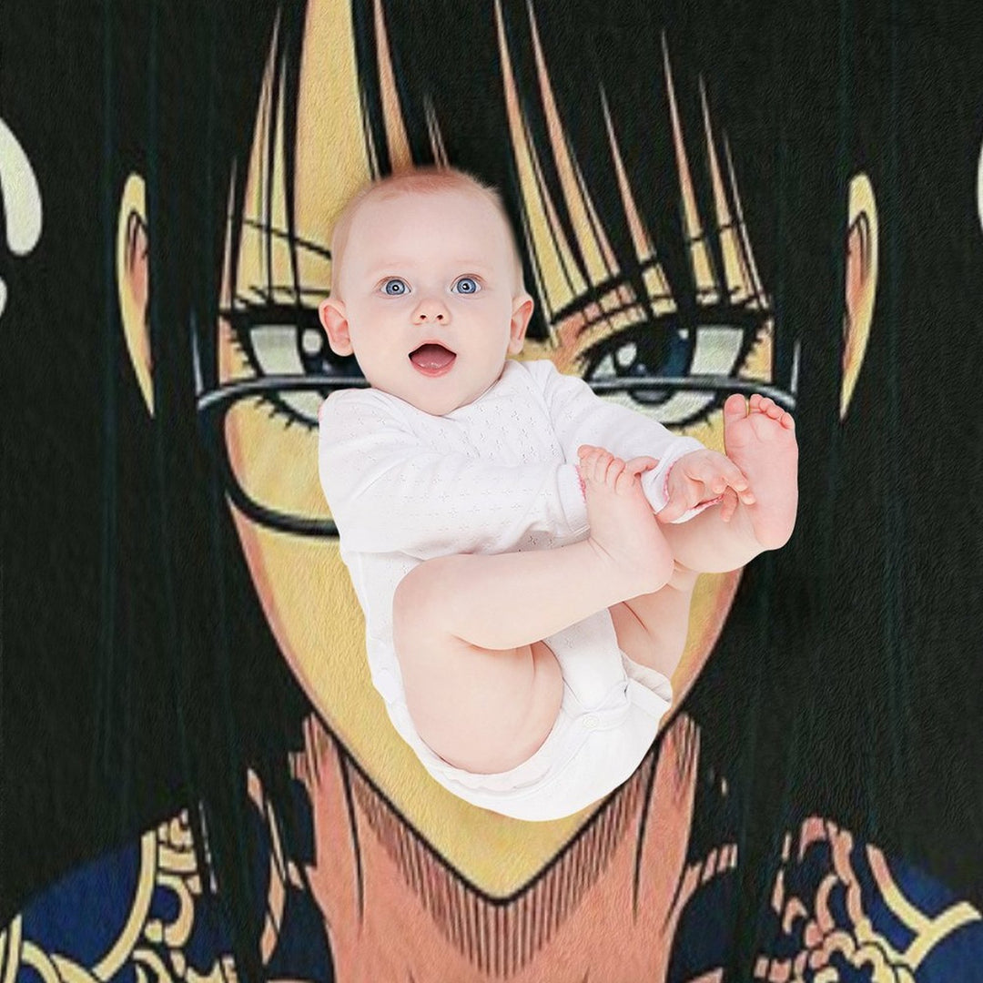 90s Anime Black Widow Lightweight Throw Blanket