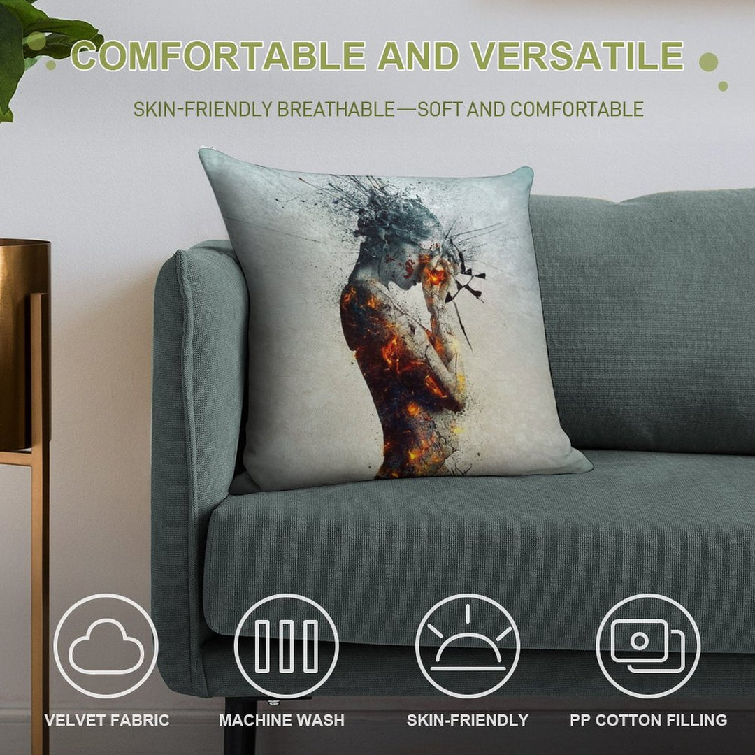 Deliberation Soft Warmth Comfort Throw Pillow