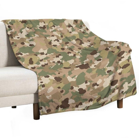 Multicam Camouflage Pattern. Multi-functional Throw Blanket
