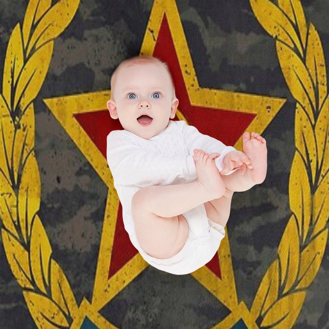 Soviet Union Classic Emblem All-season Throw Blanket