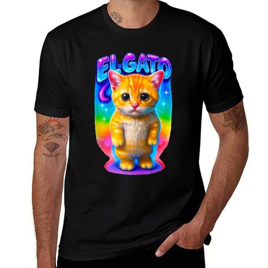 El Gato Meme Sad Crying Cat Munchkin Kitty Meme Trendy  Trendy Pattern T-Shirt