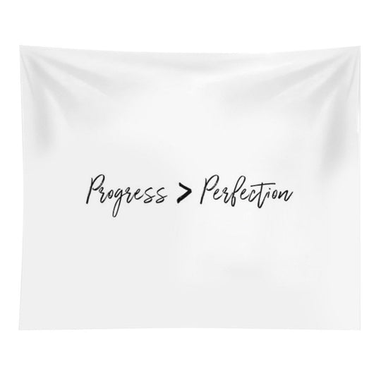 Progress Over Perfection Tapestry