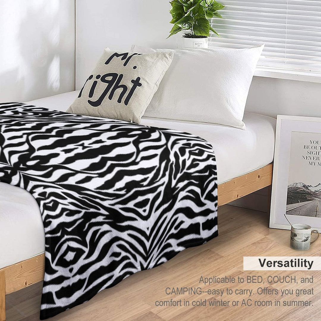 Zebra Premium Throw Blanket
