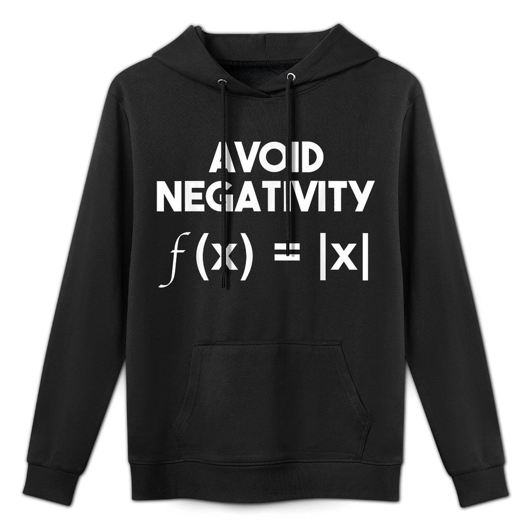 Avoid Negativity Funny Math Problem, Engineer Kangaroo Pocket Hoodie