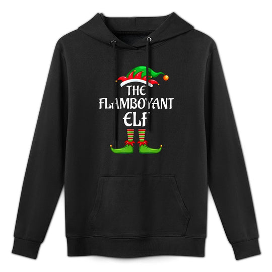 Flamboyant Elf Matching Family Group Christmas Party Versatile Streetwear Hoodie