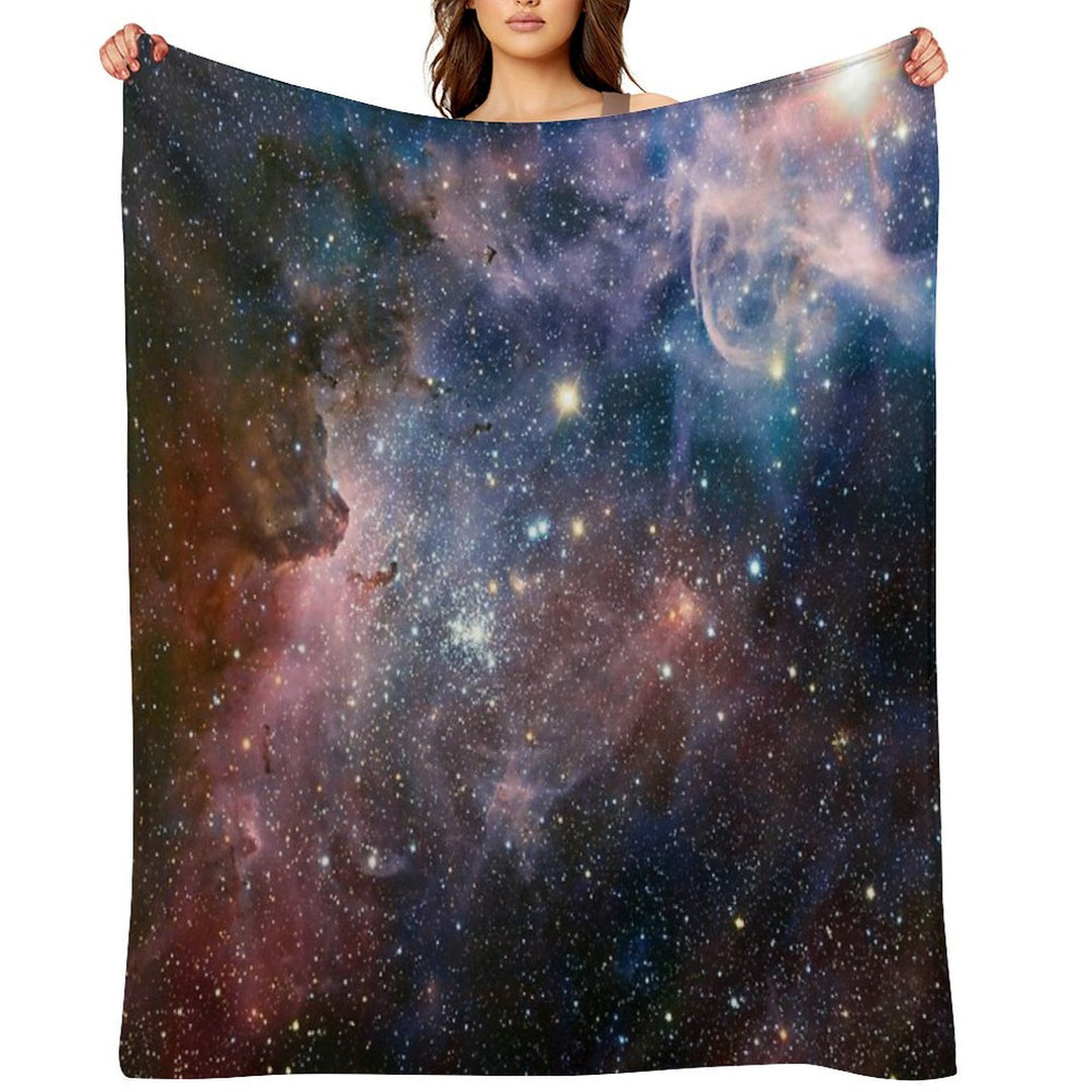 Galaxy - Nebula 01 Anti-pilling Throw Blanket