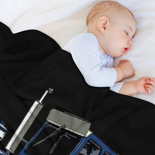 Old Ford Tractor Blue Sustainable Throw Blanket