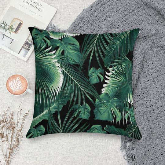 Tropical Jungle Leaves Dream #6 #tropical #decor #art Soft Warmth Comfort Throw Pillow