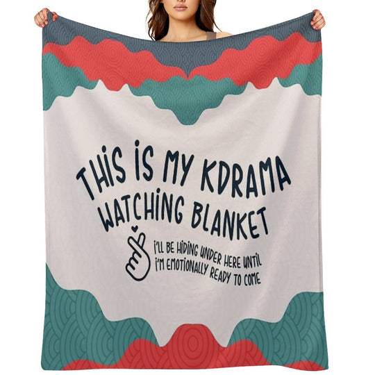 This Is My Kdrama Watching Blanket Gift for Kdrama Fans Velvety-soft Throw Blanket