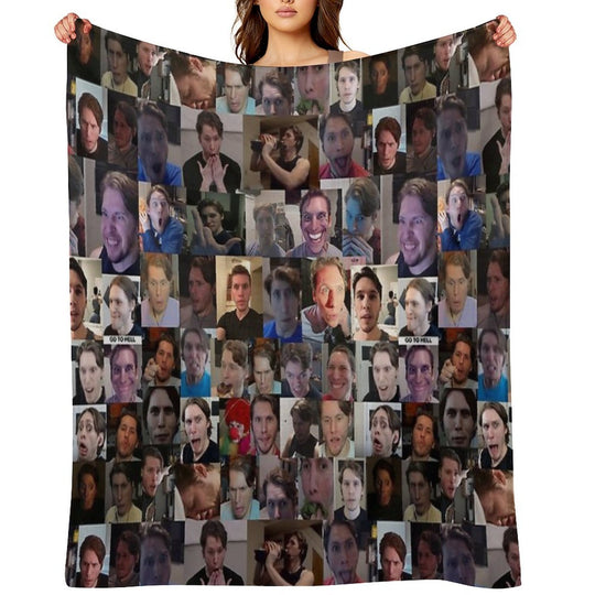 Jerma Collage Gift-ready Throw Blanket