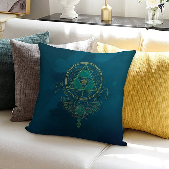 ~Blue Wisdom~ Soft Anti-Pilling Throw Pillow