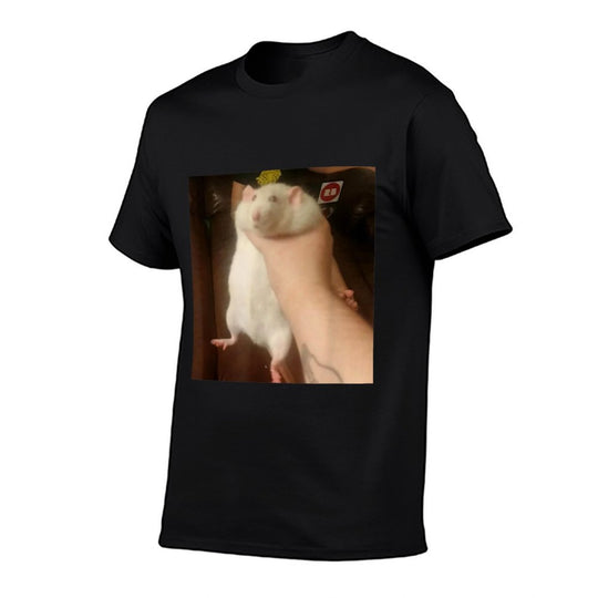 Cute Fat Rat Being Grabbed Meme  High-quality Stitching T-Shirt