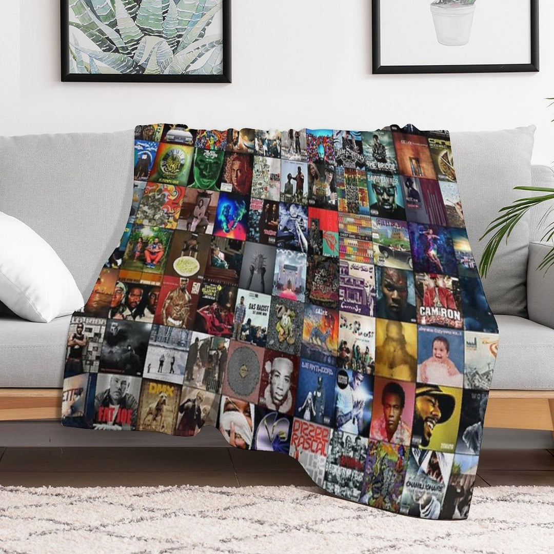 Rap Music Albums Comfort Throw Blanket