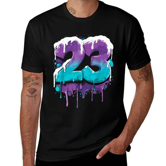 Vintage Baseball 23 Number  Durable T-Shirt