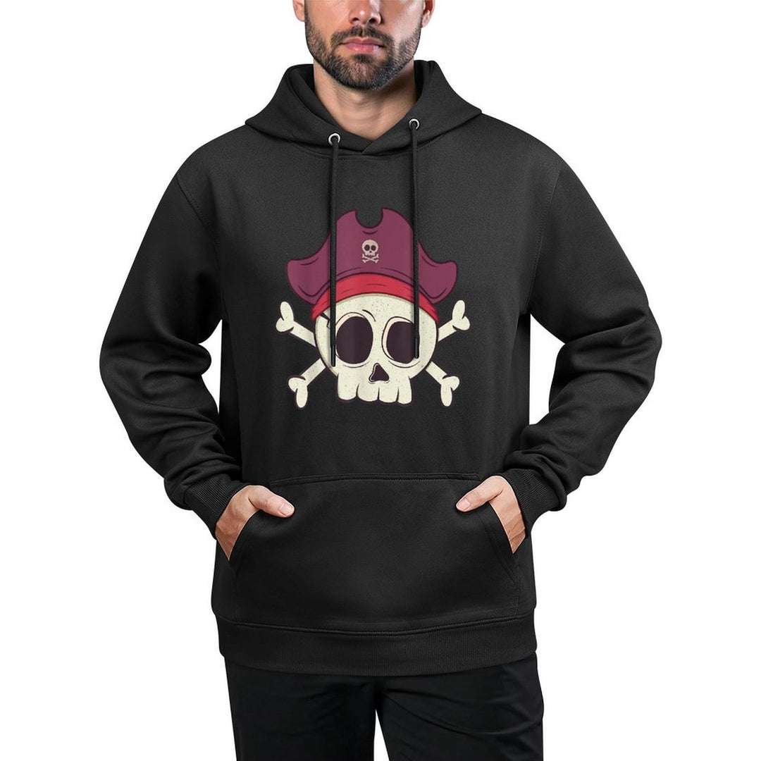 Funny Pirate Skull Cartoon Halloween Versatile Streetwear Hoodie
