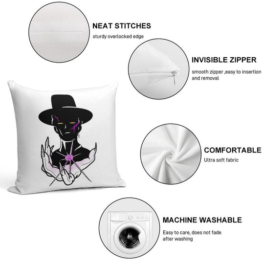 Kpdh Your Idol Soft Hidden Zipper Throw Pillow