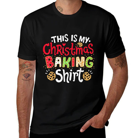Christmas Baking  Fade-proof Color T-Shirt