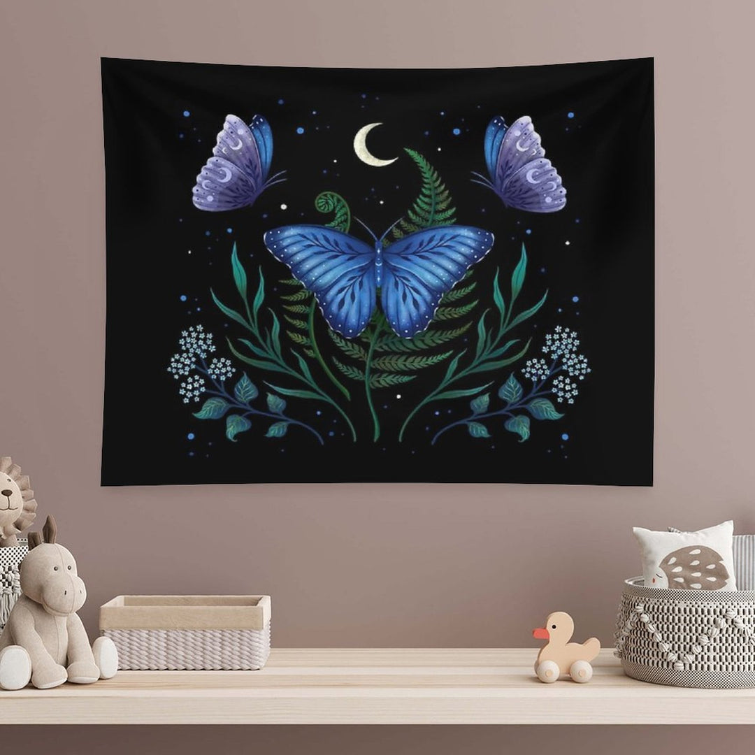 Blue Morpho Butterfly Tapestry