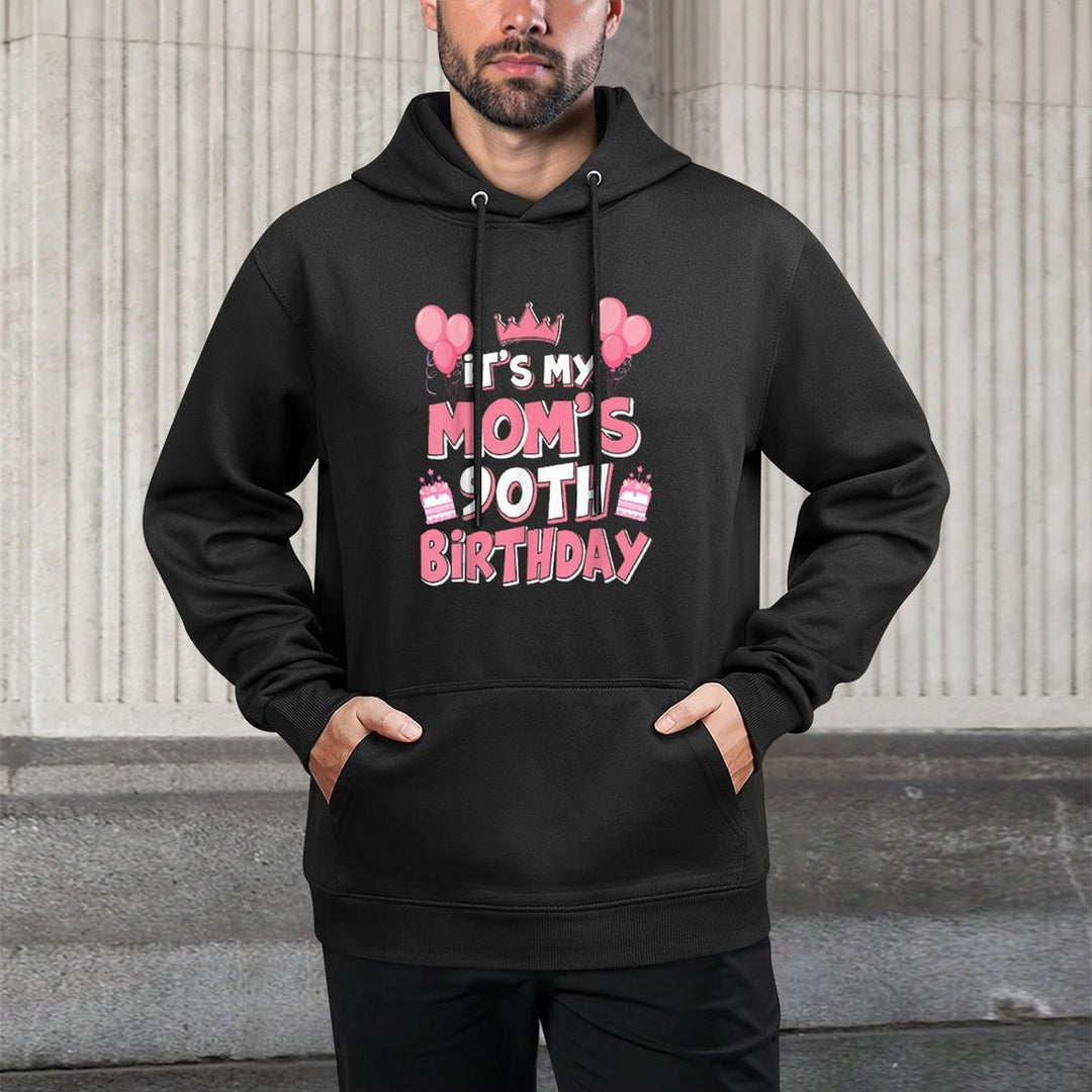 Balloons Its My Moms 90th Birthday 1935 90 Years Old Versatile Streetwear Hoodie